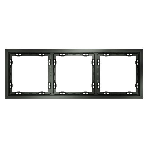 Рамка пластиковая VOLTUM S70 на 3 поста, (титан)