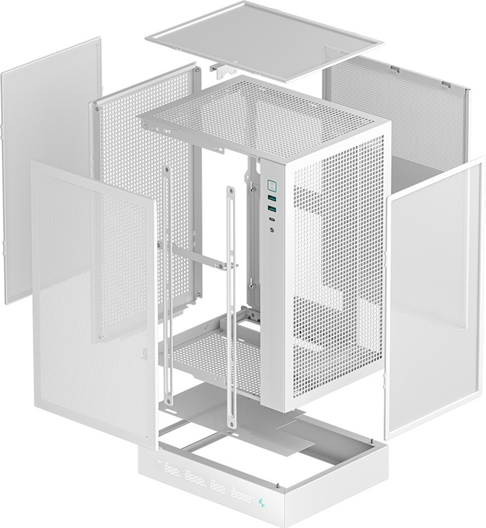 Корпус Deepcool CH170 DIGITAL WH белый