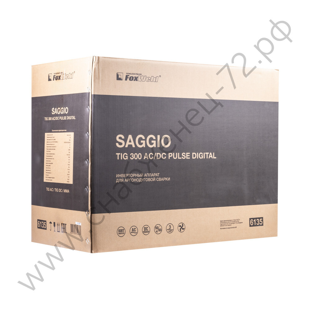 Аппарат аргонодуговой сварки SAGGIO TIG 300 AC/DC Pulse Digital