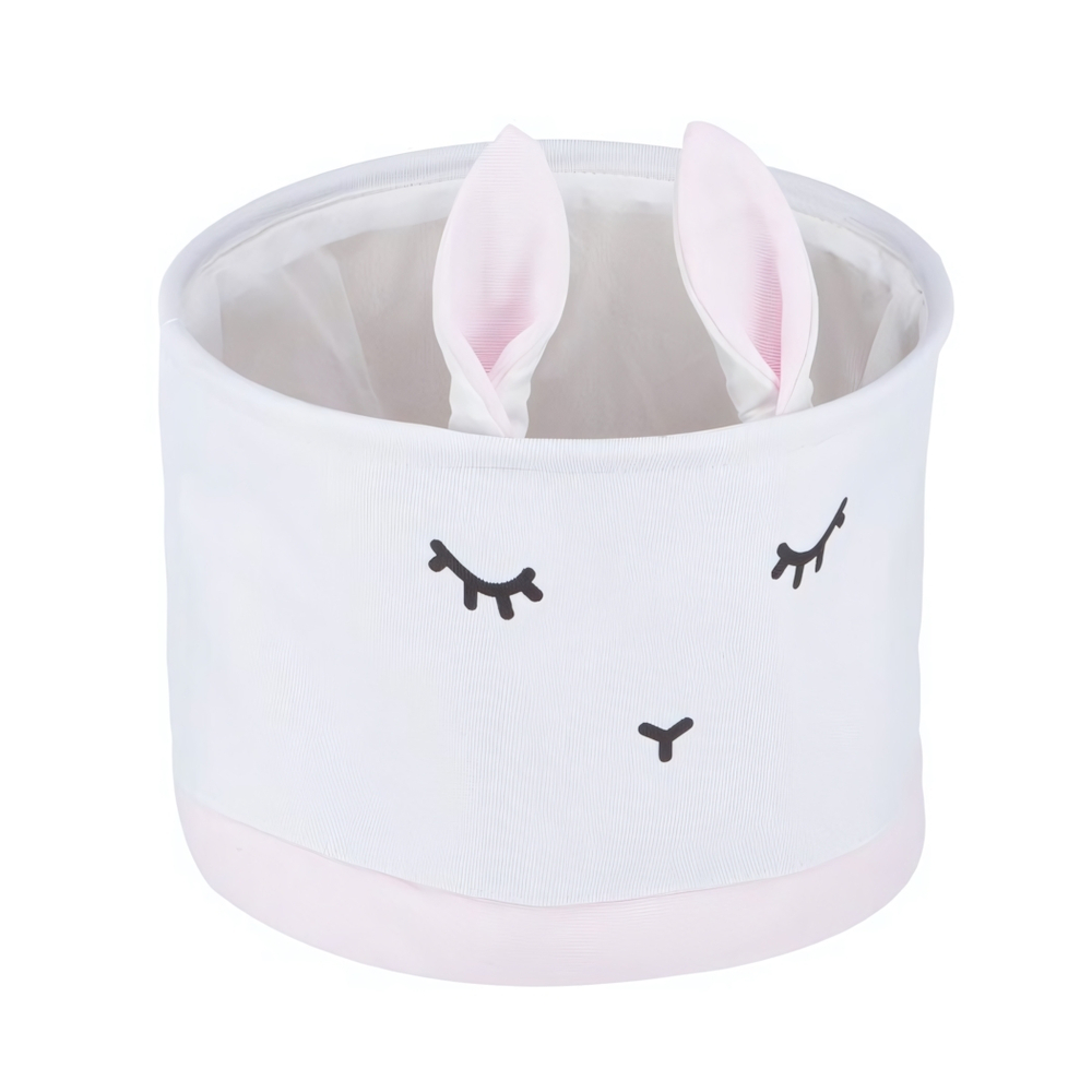 Корзина тканевая для хранения "Кролик", Д320 Ш320 В250, розовый