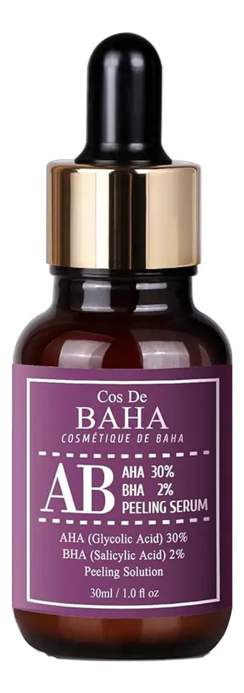 Cos de Baha Сыворотка для лица с гликолевой и салициловой кислотами -AHA/BHA AB Serum,30мл