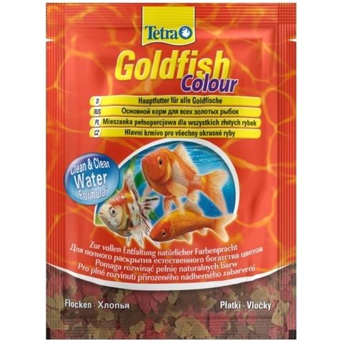 Tetra Goldfish Color Flakes (хлопья) 12г Корм, усиливающий окраску, для золотых рыбок (Германия)
