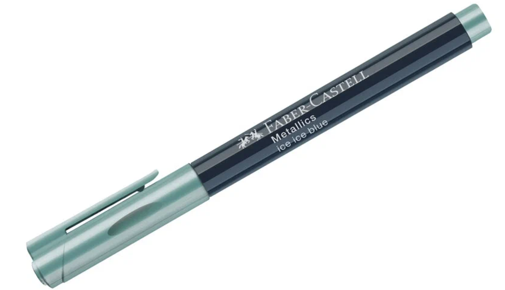 Маркер для декорирования Faber-Castell Metallics (1.5мм, синий металлик) 2 шт. (160792)