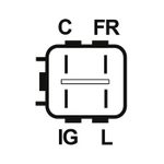 Регулятор напряжения Honda Civic (R18A)