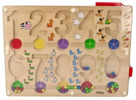Лабиринт Viga - Развивающая игрушка - Магнитный лабиринт с цифрами- Вига 50180