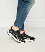 Кожаные кроссовки comb.space Iceberg - черный(IU1638)