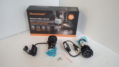 Aozoom H4 Mini Bi-Led модули, мини линзы, 12v (комплект, 2шт)