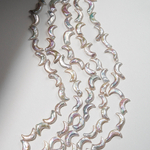 Жемчуг культивированный в форме лунниц, 18-21мм, белый