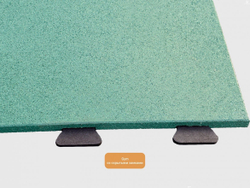 Резиновая плитка EcoStep Gym 1000х1000 (20-60 мм) со скрытыми замками