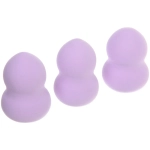 Спонжи для макияжа 3шт «FRIDA», цвет фиолетовый, 9,5*8,5см