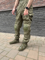 Тактический костюм горка с наколенниками и налокотниками олива