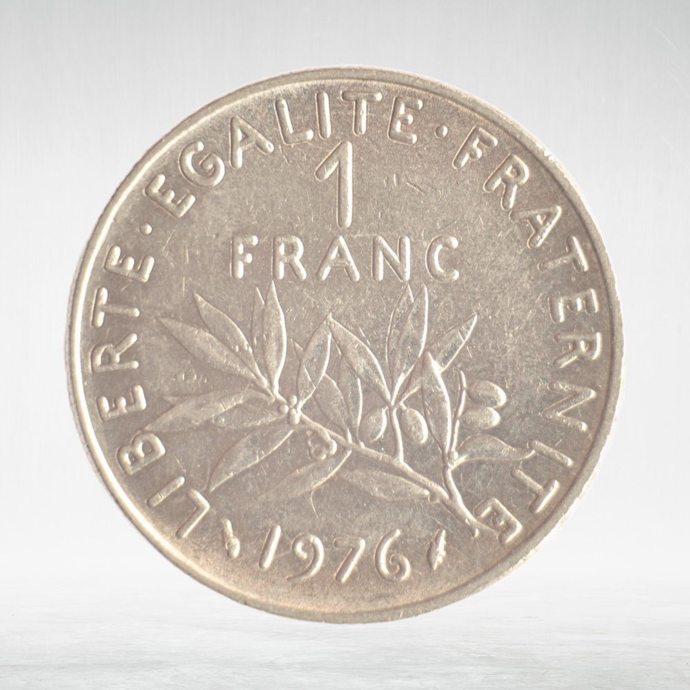 France, 1 Franc 1976 - Signature "O. Roty", VF