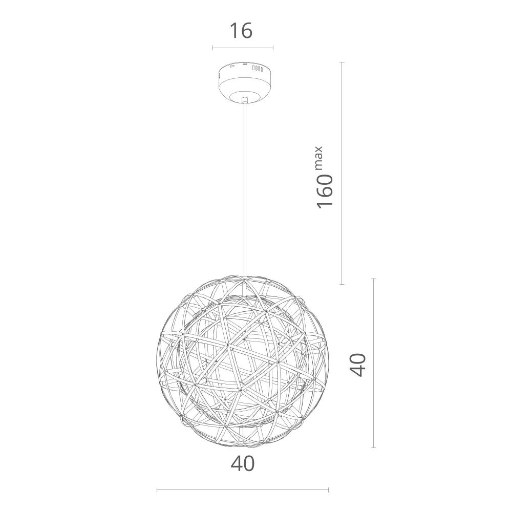 Светильник подвесной Divinare Galassia 1030/02 SP-42