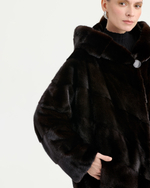 Шуба из меха норки