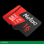 Карта памяти Netac P500 Extreme Pro 16GB с адаптером (NT02P500PRO-016G-R)