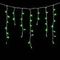 Светодиодная бахрома 3,1*0,5 м., 150 зеленых LED ламп, прозрачный провод ПВХ, Beauty led (PIL150-10-2G)