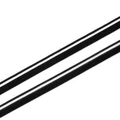Резинка отделочная черная 9 мм, кант