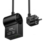 Hoco AC33 Win 1 розетка (PD30W/2C1A) зарядное устройство (EU/GER)(L=1.5M)
