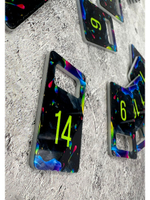 Номерки для ключей акрил 3х5 см