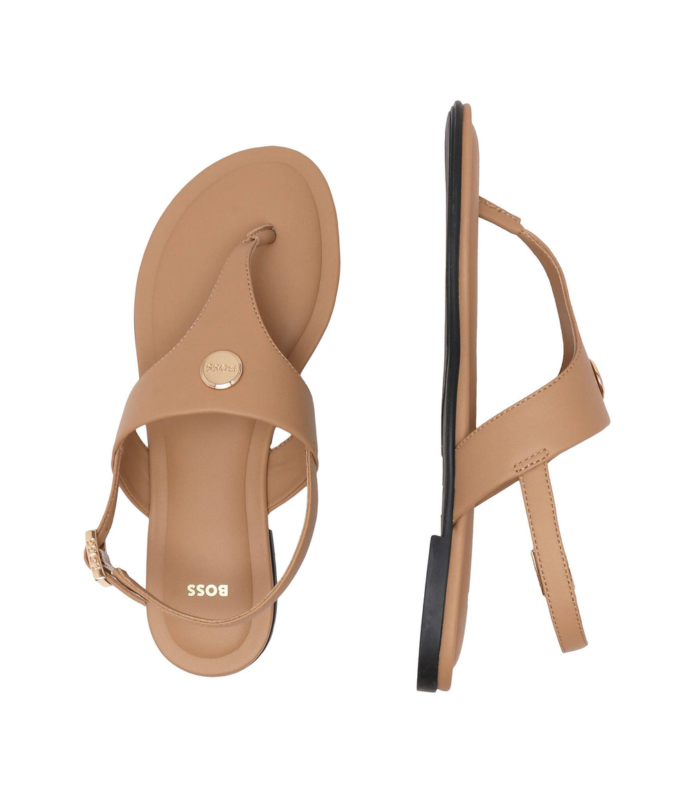 Босоножки кожаные millie BOSS BLACK - коричневый(50517412)