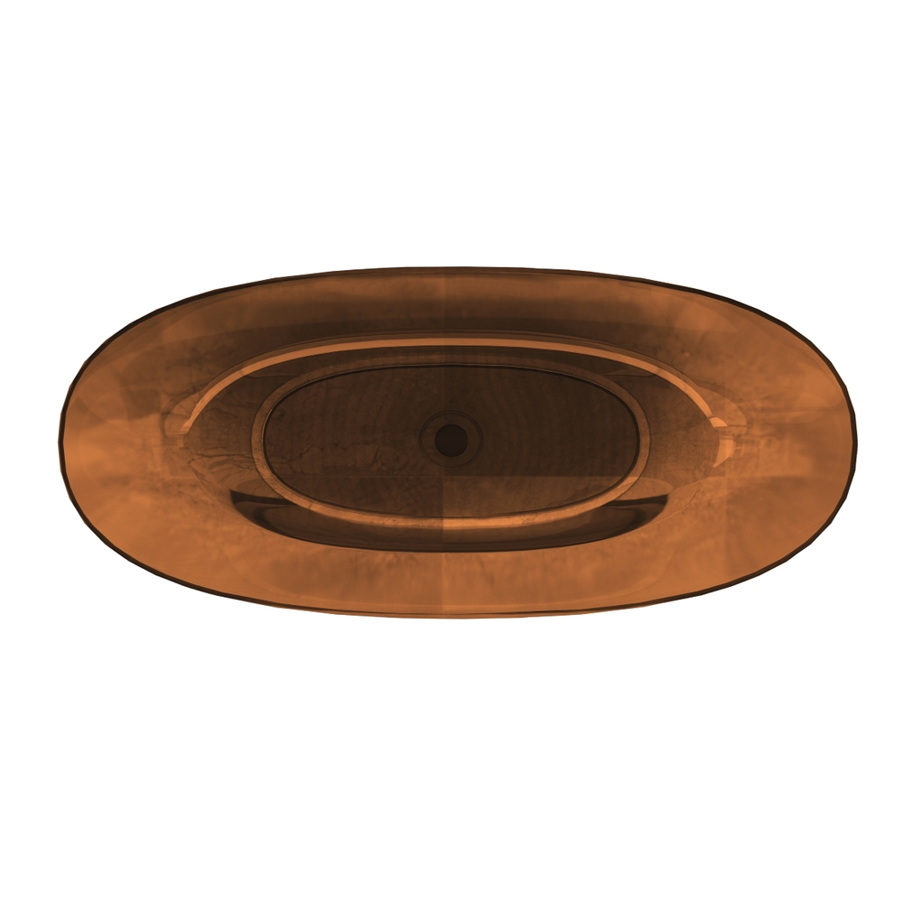 Ванна прозрачная Vincea VBT-6T01BR, 1700*750*550, цвет янтарь