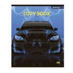 Тетрадь 36 л., А5, клетка, Alingar "Super car", скрепка, офсет, мелованный картон (стандарт), 5 дизайнов в пленке т/у