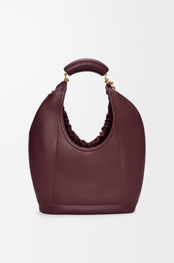 Loewe Средняя сумка-мешок Squeeze из мягкой кожи ягненка наппа, бургунди