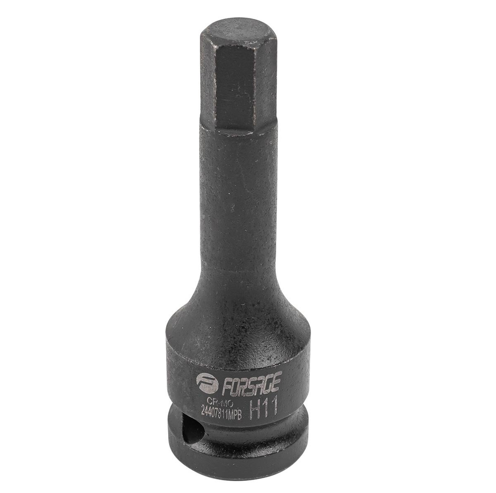 Головка-бита 6-гранная ударная 11мм,1/2'' Forsage F-24407811MPB