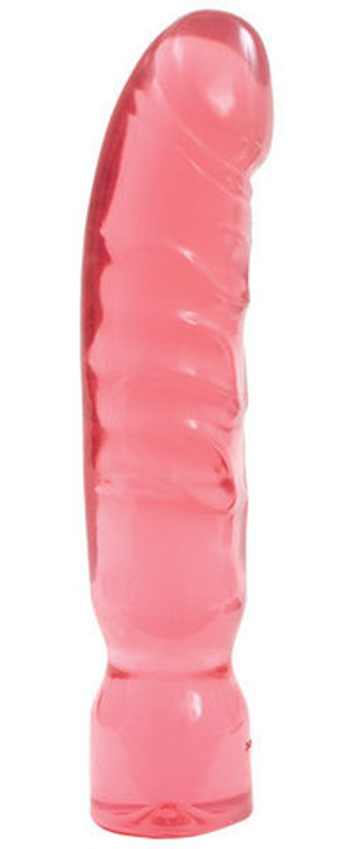 Большой розовый фаллоимитатор Crystal Jellies Big Boy, 30.5 см