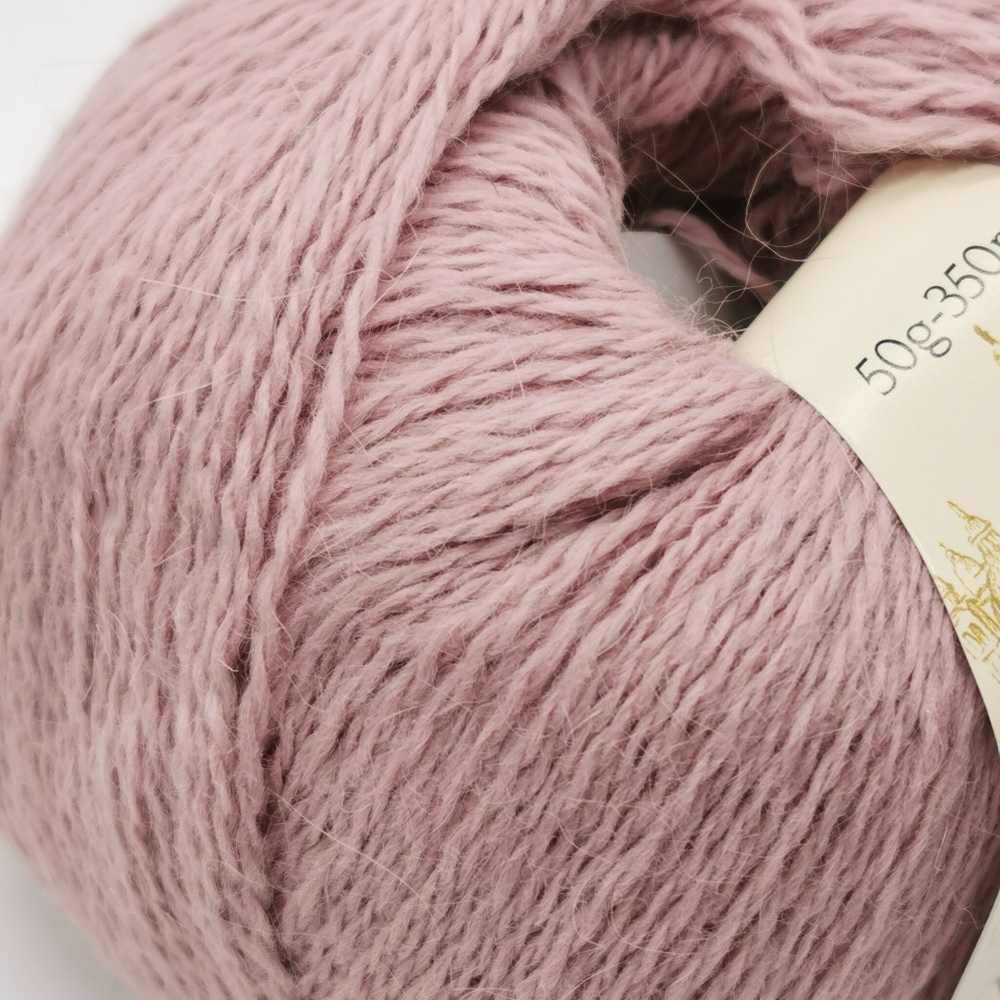 Пряжа для вязания Angora Rabbit 14 розово-бежевый
