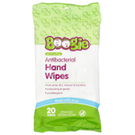 Boogie Wipes, антибактериальные салфетки для рук, без спирта, 3 упаковки по 20 салфеток