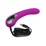 Гладкий лиловый вибратор Alston - 20 см. (Цвет: лиловый)