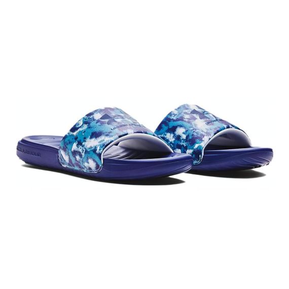 Under Armour Ansa Graphic Slide 'Sonar Blue Paint Smudge'