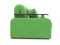 Диван Денвер 1,8 - Velutto 31 зеленый/ коричневая накладка