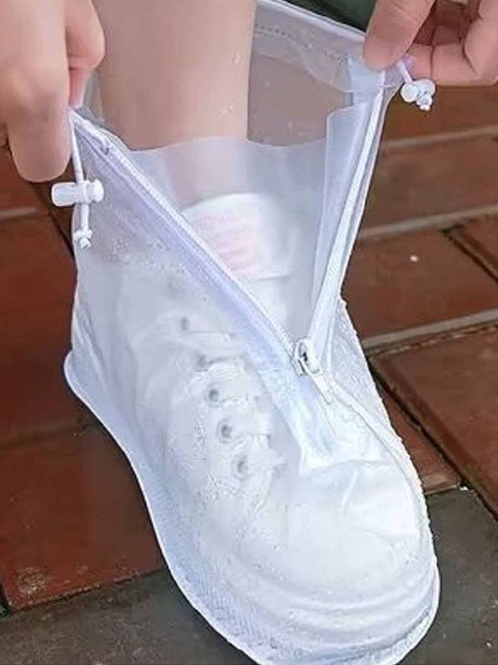 Чехол для обуви (дождевики для обуви) на молнии, размер XL