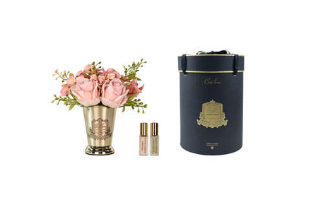 Букет ароматический Cote Noire Summer Posy in Cherry Pink Gold Vase