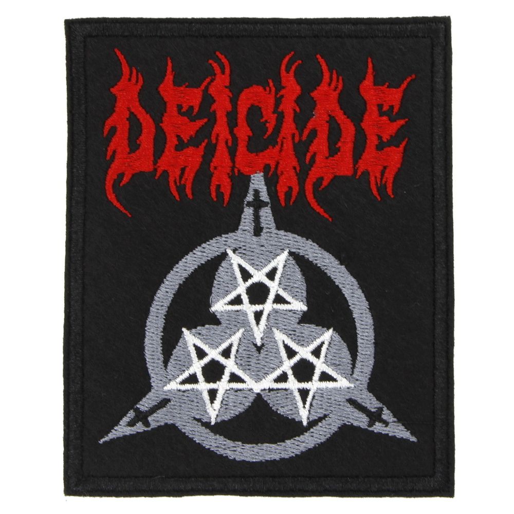 Нашивка с вышивкой группы Deicide