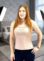 МАЙКА ЖЕНСКАЯ НА ТОНКИХ БРЕТЕЛЯХ ///Расцветки моделей обновляются каждую неделю. ОСТАВЛЯЕМ ЗА СОБОЙ ПРАВО отправить расцветку, которая есть на складе.