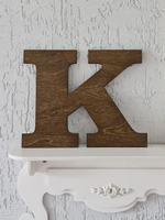 Буква английского алфавита деревянная настенная