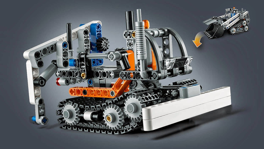 LEGO Technic: Гусеничный погрузчик  — Compact Tracked Loader — Лего Техник