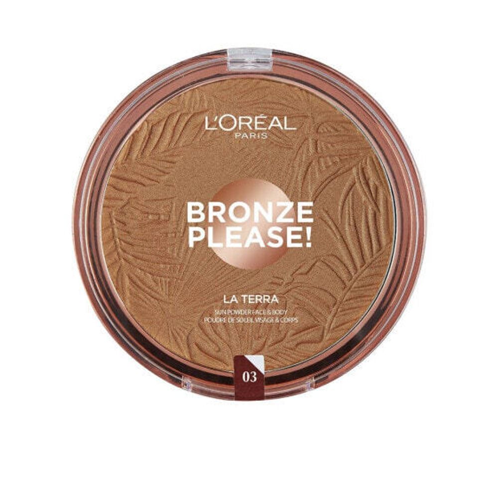 Loreal Paris Bronze Please Sun Powder Face &amp; Body No. 03 Medium Caramel  Матовый бронзер для лица и тела 18 г