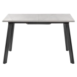 Стол Bradex Home Dublin раскладной 120-160х80х75 серый мрамор с чёрными ножками