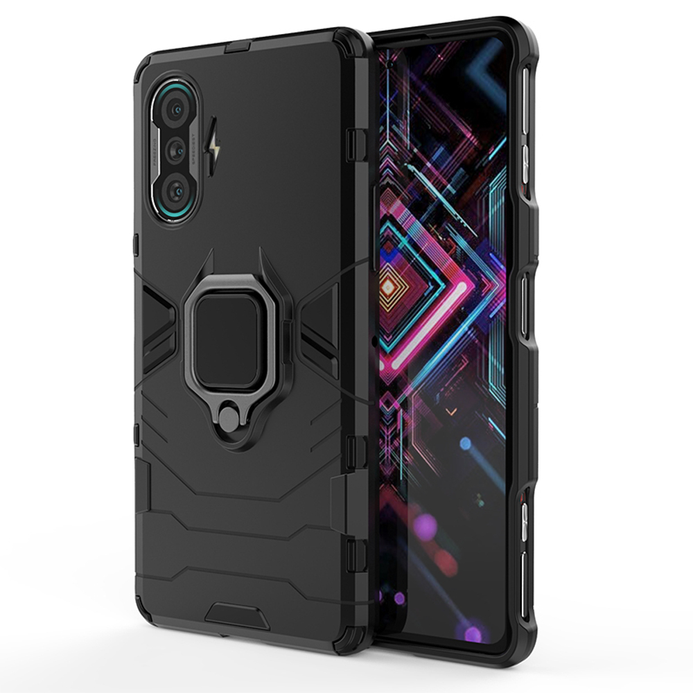 Противоударный чехол с кольцом Panther Case для Xiaomi Poco F3 GT