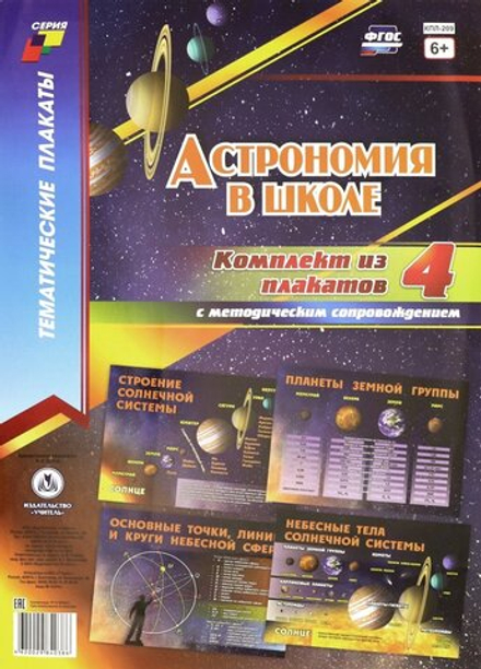 Комплект плакатов "Астрономия в школе", 4 шт