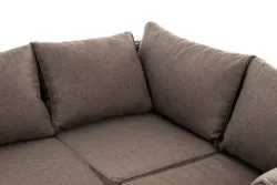 "Лунго" трансформирующаяся лаунж-зона из искусственного ротанга (гиацинт), цвет коричневый