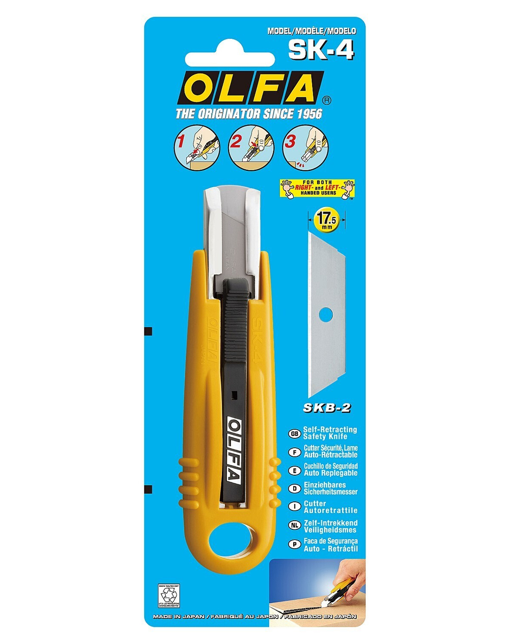 OLFA 17.5 мм, с выдвижным лезвием, нож (OL-SK-4)