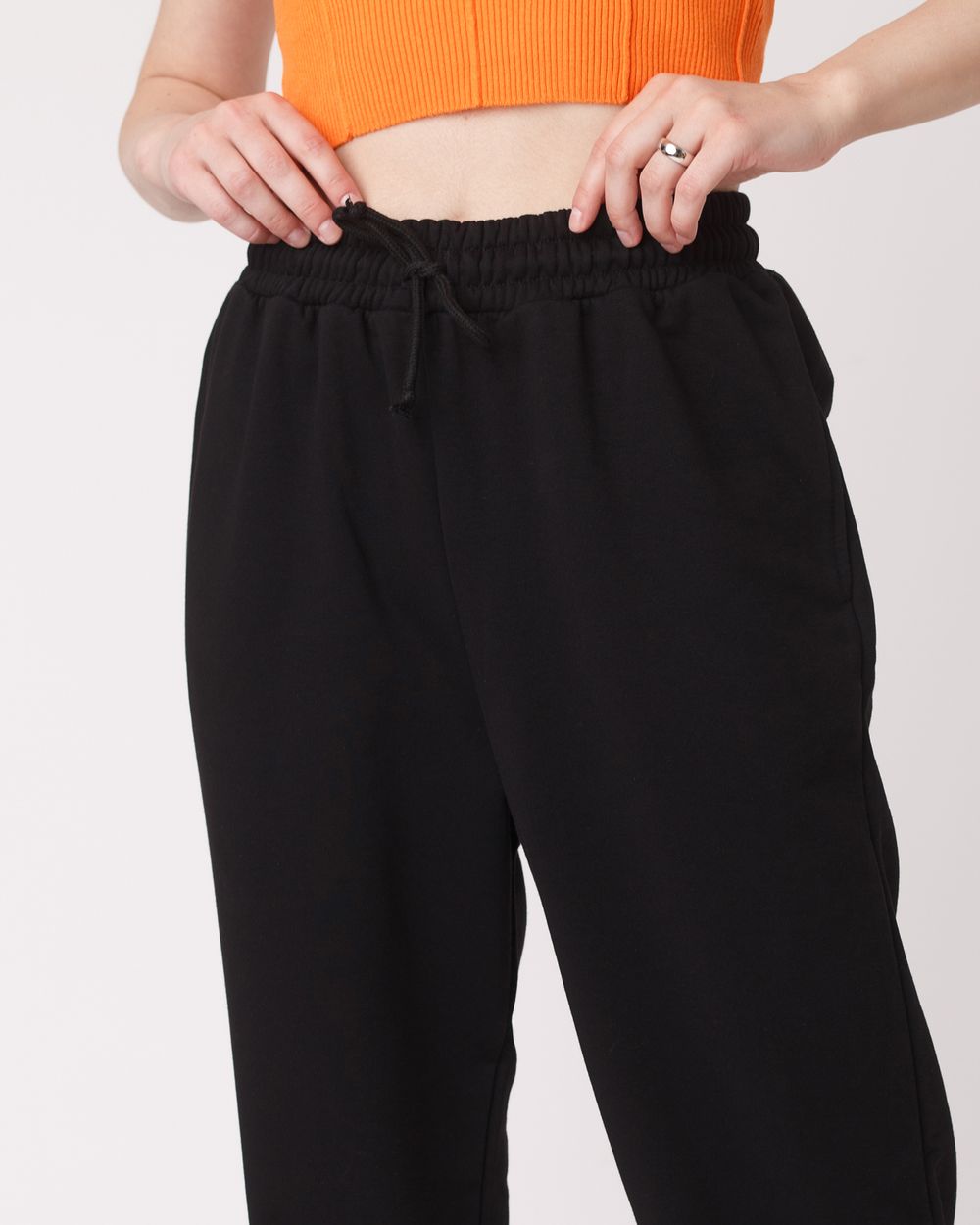 Купить Брюки Джоггеры FOS Женские Черные Брюки Джоггеры FOS Женские Черные