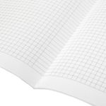 Тетрадь 60 л. в клетку обложка кожзам под рогожку, сшивка, B5 (179х250мм), СЕРЫЙ, BRAUBERG HARMONY, 403839