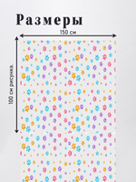 Оксфорд с принтом 2 метра №2 240 D