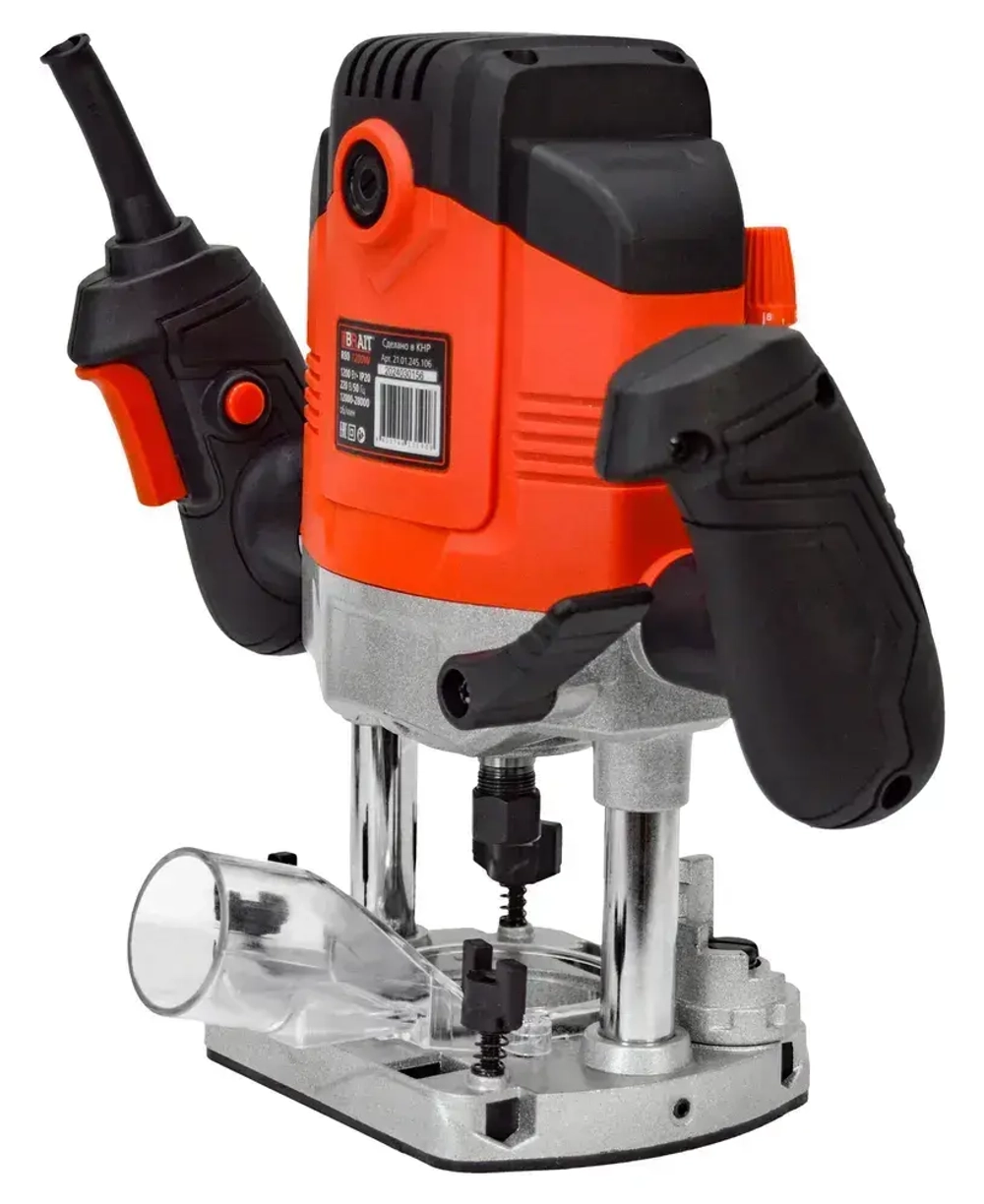 Фрезер электрический Brait R80 по дереву, сетевая машинка фрезерная (1200 ВТ, 6-8 мм)